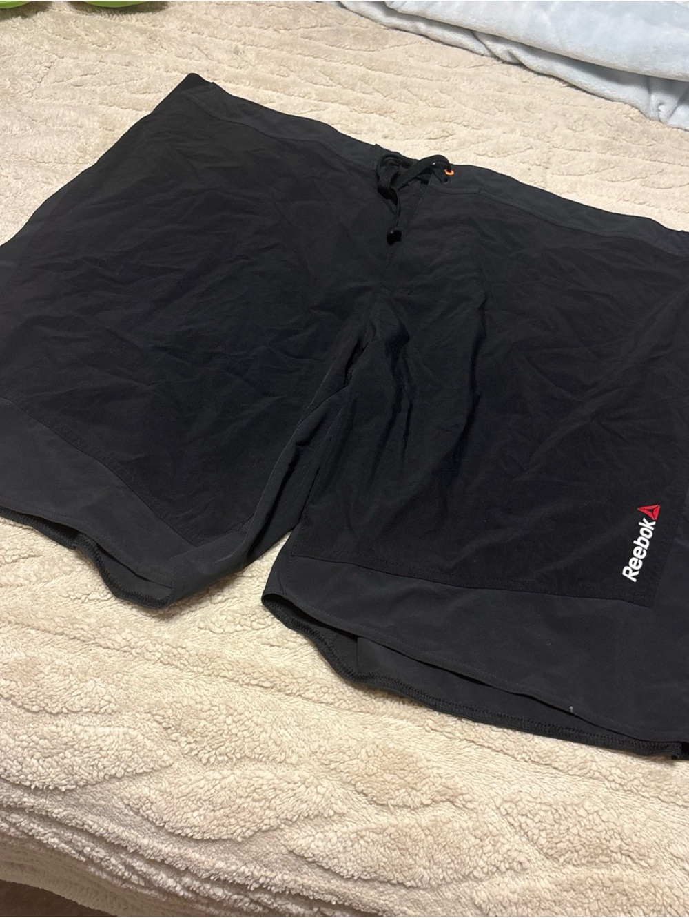 Reebok Black Performance Swim/Training Shorts with Logo 2XL